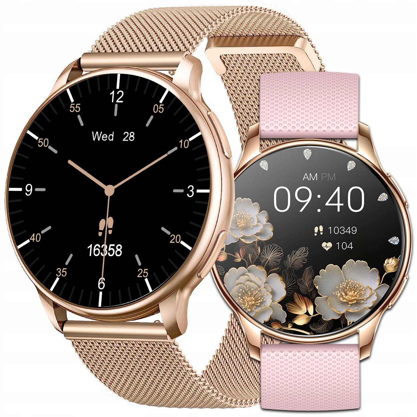 Dámske inteligentné hodinky JG Smart GoldNova Call Function Inteligentné hodinky AMOLED gold + 3 ďalšie produkty